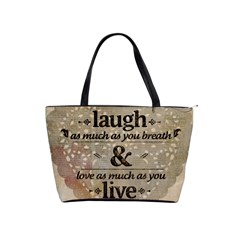 Motivational Calligraphy Grunge Shoulder Handbags by Sapixe