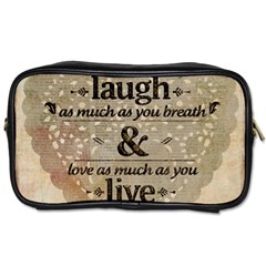 Motivational Calligraphy Grunge Toiletries Bags 2-side by Sapixe