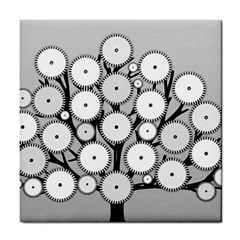 Gears Tree Structure Networks Tile Coasters