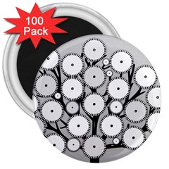 Gears Tree Structure Networks 3  Magnets (100 pack)