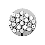 Gears Tree Structure Networks Magnet 3  (Round) Front