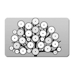 Gears Tree Structure Networks Magnet (Rectangular)