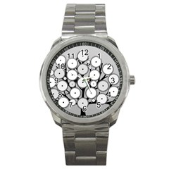 Gears Tree Structure Networks Sport Metal Watch