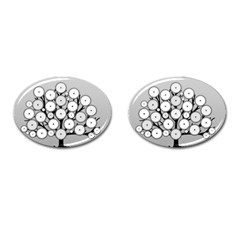 Gears Tree Structure Networks Cufflinks (oval) by Sapixe