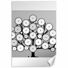 Gears Tree Structure Networks Canvas 20  x 30  