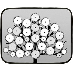 Gears Tree Structure Networks Fleece Blanket (Mini)