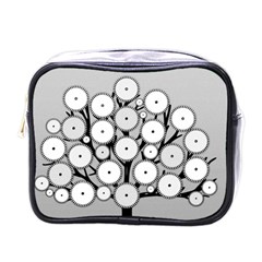 Gears Tree Structure Networks Mini Toiletries Bags