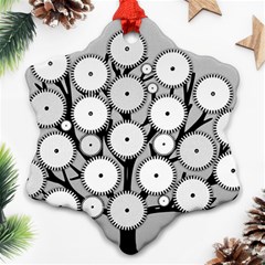 Gears Tree Structure Networks Ornament (Snowflake)