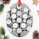 Gears Tree Structure Networks Ornament (Oval Filigree) Front