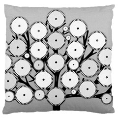 Gears Tree Structure Networks Large Cushion Case (one Side) by Sapixe