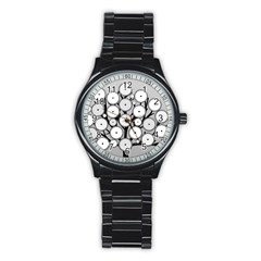 Gears Tree Structure Networks Stainless Steel Round Watch