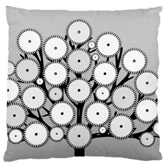 Gears Tree Structure Networks Standard Flano Cushion Case (One Side)