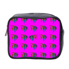 Opposite Way Fish Swimming Mini Toiletries Bag 2-side by Sapixe