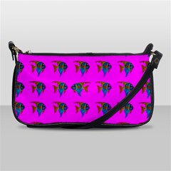 Opposite Way Fish Swimming Shoulder Clutch Bags by Sapixe