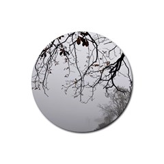 Tree Nature Landscape Rubber Coaster (round)  by Sapixe