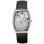 Tree Nature Landscape Barrel Style Metal Watch Front