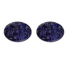 Networks Internet Social Cufflinks (oval) by Sapixe