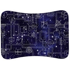 Networks Internet Social Velour Seat Head Rest Cushion