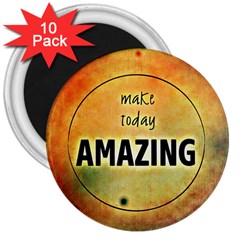 Beautiful Day Cheerful Munter 3  Magnets (10 Pack)  by Sapixe