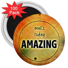 Beautiful Day Cheerful Munter 3  Magnets (100 Pack) by Sapixe