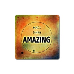 Beautiful Day Cheerful Munter Square Magnet by Sapixe