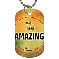 Beautiful Day Cheerful Munter Dog Tag (one Side) by Sapixe