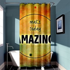 Beautiful Day Cheerful Munter Shower Curtain 36  X 72  (stall)  by Sapixe