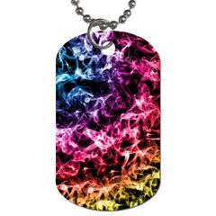 Smoke Colors Soul Black Blue Dog Tag (one Side) by Sapixe