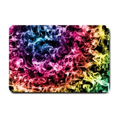 Smoke Colors Soul Black Blue Small Doormat  by Sapixe