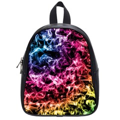 Smoke Colors Soul Black Blue School Bag (small) by Sapixe