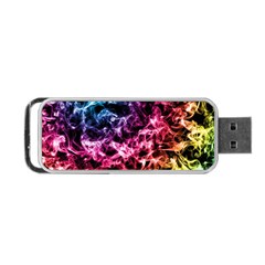 Smoke Colors Soul Black Blue Portable Usb Flash (one Side) by Sapixe