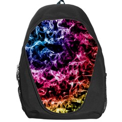 Smoke Colors Soul Black Blue Backpack Bag by Sapixe