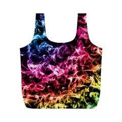 Smoke Colors Soul Black Blue Full Print Recycle Bags (m)  by Sapixe