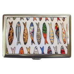 Fish Sardines Motive Pattern Cigarette Money Cases by Sapixe