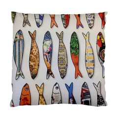 Fish Sardines Motive Pattern Standard Cushion Case (one Side) by Sapixe