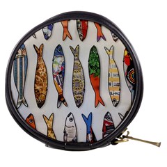 Fish Sardines Motive Pattern Mini Makeup Bags by Sapixe