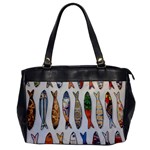 Fish Sardines Motive Pattern Office Handbags Front