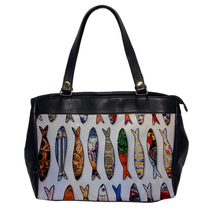 Fish Sardines Motive Pattern Office Handbags