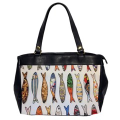 Fish Sardines Motive Pattern Office Handbags (2 Sides) 