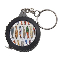 Fish Sardines Motive Pattern Measuring Tape