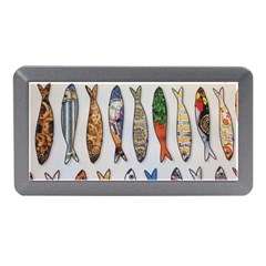 Fish Sardines Motive Pattern Memory Card Reader (mini) by Sapixe