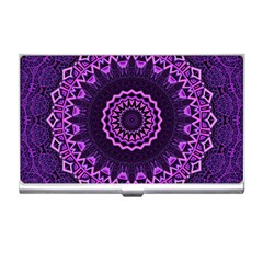 Mandala Purple Mandalas Balance Business Card Holders