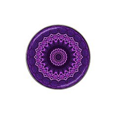 Mandala Purple Mandalas Balance Hat Clip Ball Marker (4 Pack) by Sapixe