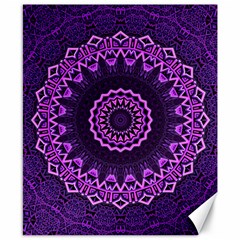 Mandala Purple Mandalas Balance Canvas 8  X 10  by Sapixe