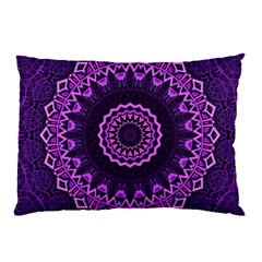 Mandala Purple Mandalas Balance Pillow Case by Sapixe