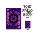 Mandala Purple Mandalas Balance Playing Cards 54 (Mini)  Front - Joker2