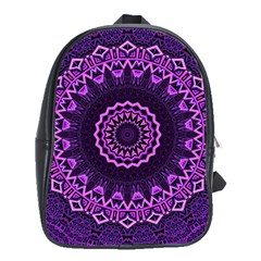 Mandala Purple Mandalas Balance School Bag (xl) by Sapixe