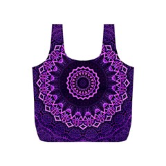 Mandala Purple Mandalas Balance Full Print Recycle Bags (s)  by Sapixe