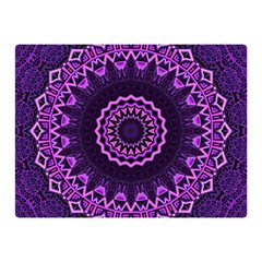 Mandala Purple Mandalas Balance Double Sided Flano Blanket (mini)  by Sapixe