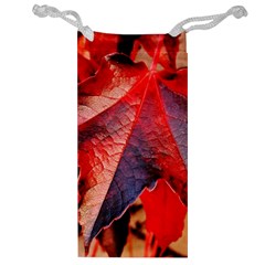 Wine Partner Wild Vine Leaves Plant Jewelry Bags by Sapixe